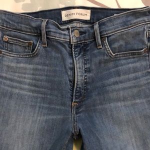 Denim forum nico mid rise skinny crop